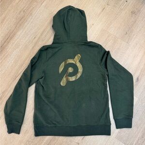 Peloton Olive French Terry Full Zip Hoodie